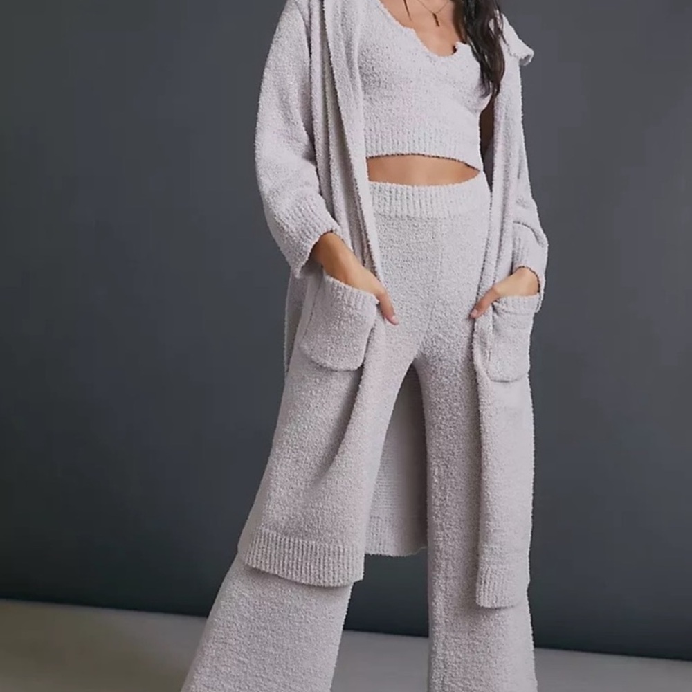 Anthropologie Riley Two-Piece Fuzzy Lounge Set (tank and bottom) xs